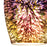 Atlas Lighting Illusions 5''W 1Lt Pendant, Nickel/Multi Fireworks