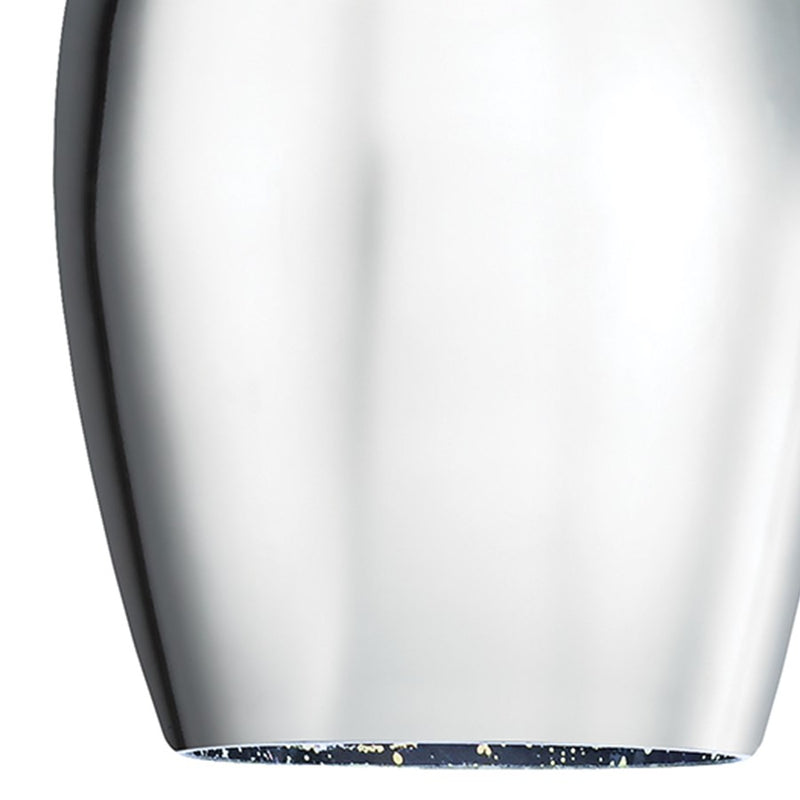 Atlas Lighting Illusions 5in 1-Light Pendant | Modern Multicolor Glass and Satin Nickel | Kitchen Island & Dining Room | Model CL11613-MU