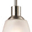 Atlas Lighting Jackson 4'' Wide 1Lt Mini Pendant, Nickel/White