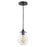 Atlas Lighting Jaelyn 5'' Wide 1Lt Pendant, Oil Rubbed Bronze/Clear