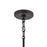 Atlas Lighting Kennington 8'' Wide 1Lt Mini Pendant, Black/Clear