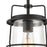 Atlas Lighting Kennington 8'' Wide 1Lt Mini Pendant, Black/Clear