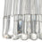 Atlas Lighting Kersey 4'' Wide 1Lt Pendant, Satin Nickel/Clear