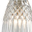 Atlas Lighting Kersey 4'' Wide 1Lt Pendant, Satin Nickel/Clear