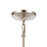 Atlas Lighting Konis 10'' Wide 1Lt Mini Pendant, Satin Nickel/Clear
