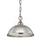 Atlas Lighting Liberty Park 9'' Wide 1Lt Mini Pendant, Nickel/Clear