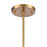 Atlas Lighting Lightweave 5.5'' Wide 1Lt Mini Pendant, Brass/Clear