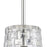 Atlas Lighting Lightweave 5.5'' Wide 1Lt Mini Pendant, Nickel/Clear