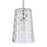 Atlas Lighting Lightweave 5.5'' Wide 1Lt Mini Pendant, Nickel/Clear