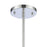 Atlas Lighting Lightweave 5.5'' Wide 1Lt Mini Pendant, Nickel/Clear