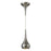 Atlas Lighting Lindsey 4''W 1Lt Mini Pendant, Satin Nickel/Clear