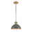 Atlas Lighting Lyndon 10'' Wide 1Lt Mini Pendant, Gray
