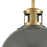 Atlas Lighting Lyndon 10'' Wide 1Lt Mini Pendant, Gray