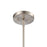 Atlas Lighting Market Square 5''W 1Lt Mini Pendant, Nickel/Clear