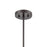 Atlas Lighting Mason 6'' Wide 1Lt Mini Pendant, Bronze/Clear