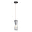 Atlas Lighting Menlow Park 5'' Wide 1Lt Mini Pendant, Bronze/Clear
