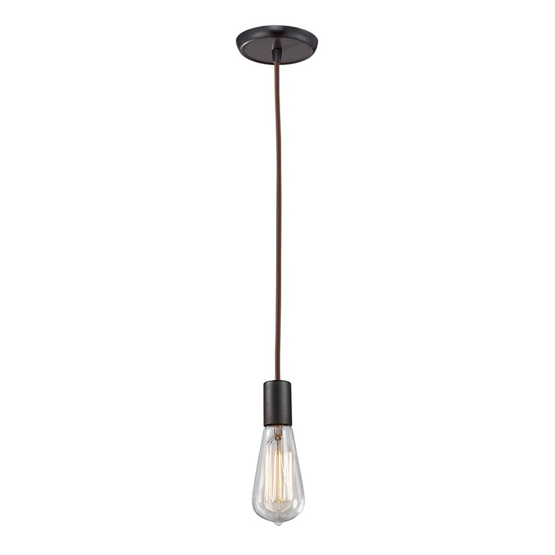 Atlas Lighting Menlow Park 2in 1-Light Mini Pendant | Transitional Oil Rubbed Bronze Metal | Kitchen Island & Dining Room | Model CL11631-BZ