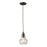 Atlas Lighting Menlow Park 6'' Wide 1Lt Mini Pendant, Bronze/Clear