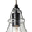 Atlas Lighting Menlow Park 6'' Wide 1Lt Mini Pendant, Bronze/Clear