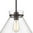 Atlas Lighting Mickley 12'' Wide 1Lt Mini Pendant, Bronze/Clear
