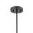 Atlas Lighting Mickley 12'' Wide 1Lt Mini Pendant, Bronze/Clear
