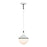 Atlas Lighting Mid-Century Schoolhouse 12''W 1Lt Mini Pendant, WH