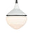 Atlas Lighting Mid-Century Schoolhouse 12''W 1Lt Mini Pendant, WH