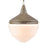 Atlas Mid-Century Schoolhouse 12''W 1Lt Mini Pendant, Pecan/WH
