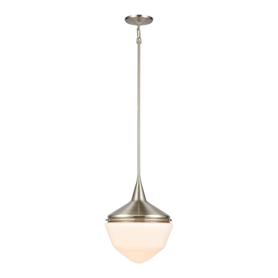 Atlas Lighting Mid-Century Schoolhouse 12''W 1Lt Mini Pendant, NK