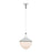 Atlas Lighting Mid-Century Schoolhouse 16"W 1Lt Mini Pendant, White