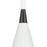 Atlas Lighting Mid-Century Schoolhouse 16"W 1Lt Mini Pendant, White