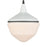 Atlas Lighting Mid-Century Schoolhouse 16"W 1Lt Mini Pendant, White