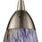 Atlas Lighting Milan 3'' Wide 1Lt Pendant, Nickel/Starburst Blue