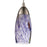 Atlas Lighting Milan 3'' Wide 1Lt Pendant, Nickel/Starburst Blue