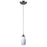 Atlas Lighting Milan 3''W 1Lt Pendant, Nickel/Simple White Glass