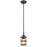 Atlas Lighting Millville 5'' Wide 1Lt Mini Pendant, Matte Black
