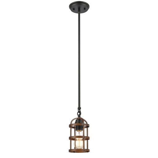 Atlas Lighting Millville 5'' Wide 1Lt Mini Pendant, Matte Black