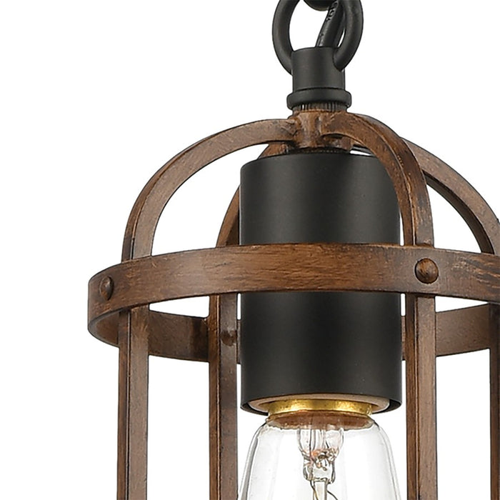 Atlas Lighting Millville 5'' Wide 1Lt Mini Pendant, Matte Black