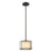 Atlas Lighting Mirage 8''W 1Lt Mini Pendant, Tiffany Bronze/Clear