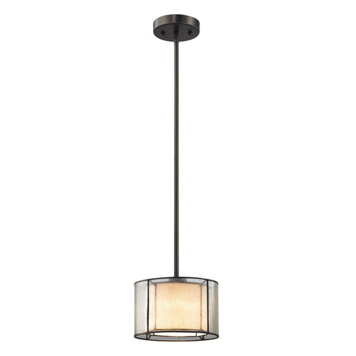 Atlas Lighting Mirage 8''W 1Lt Mini Pendant, Tiffany Bronze/Clear