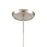 Atlas Lighting Miranda 5''W 1Lt Mini Pendant, Satin Nickel/White