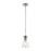 Atlas Lighting Modley 6'' Wide 1Lt Mini Pendant, Chrome/Clear