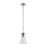 Atlas Lighting Modley 6'' Wide 1Lt Mini Pendant, Chrome/Clear