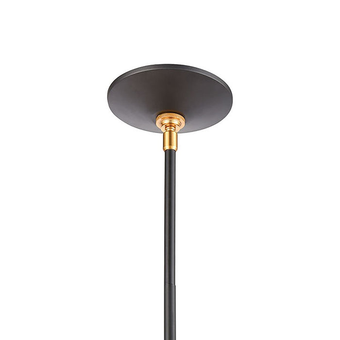 Atlas Lighting Modley 7'' Wide 1Lt Mini Pendant, Matte Black