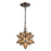 Atlas Lighting Moravian Star 9''W 1Lt Mini Pendant, Bronze/Mercury