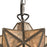 Atlas Lighting Moravian Star 9''W 1Lt Mini Pendant, Bronze/Mercury