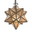Atlas Lighting Moravian Star 9''W 1Lt Mini Pendant, Bronze/Mercury