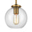 Atlas Lighting Mountain Creek 7''W 1Lt Mini Pendant, Brass/Clear