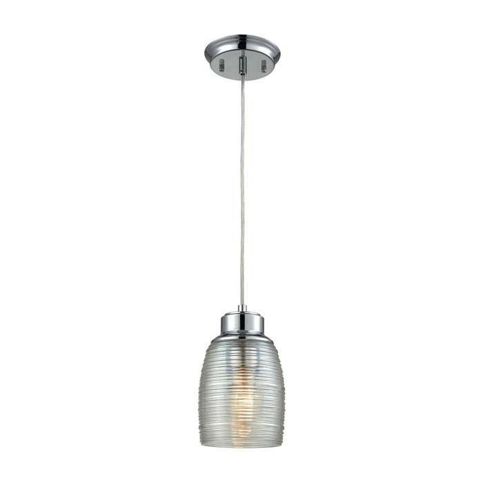 Atlas Lighting Muncie 5'' Wide 1Lt Pendant, Polished Chrome