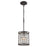 Atlas Lighting Nadina 7''W 1Lt Mini Pendant, Silverdust Iron/Gray